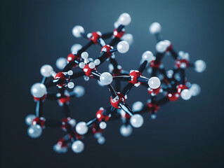 Abstract Structure Background of Molecule Or Atom, molecular structure, structural chemical formula with atoms