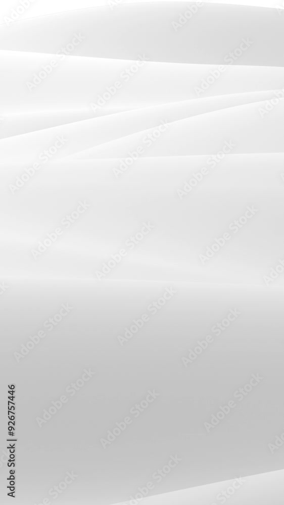 Poster white surface with reflections. smooth minimal light waves background. blurry silk waves animation l