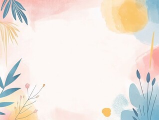 Soft colored invitation template