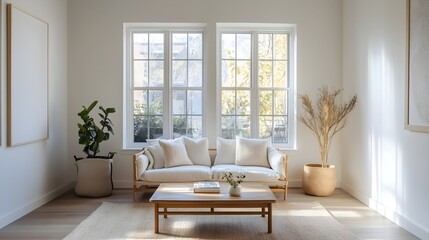 bright and spacious living room with natural light