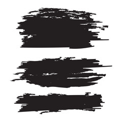 Set of paint brush stroke, ink splatter and artistic design elements, Dirty watercolor texture, box, frame, grunge background, black paint, ink brush stroke