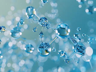 Abstract Structure Background of Molecule Or Atom, molecular structure, structural chemical formula with atoms