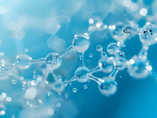 Abstract Structure Background of Molecule Or Atom, molecular structure, structural chemical formula with atoms