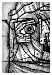 Abstract image for printing - digital painting © neurostructure