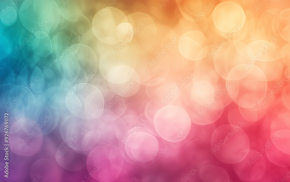 Poster abstract colorful bokeh background