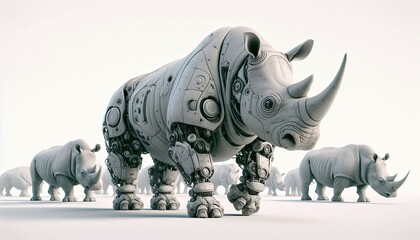 Fototapeta premium Robotic Rhino.