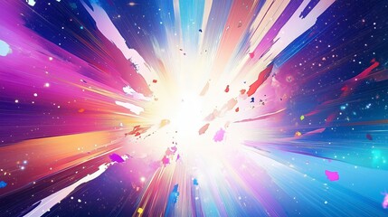 An Explosion of Color and Light in the Cosmic Space