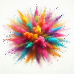 A beautiful abstract color explosion background. Generative. Image