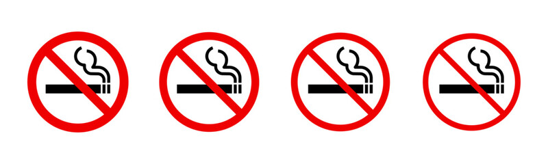 No smoking sign set © ValGraphic