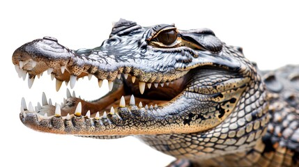 Fototapeta premium Crocodile isolated on white background