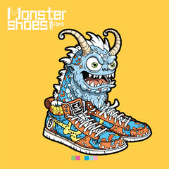 Monster shoe Illustration