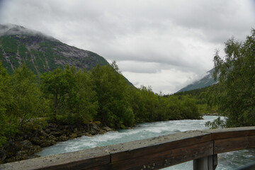 Fototapeta premium landscape with a bridge