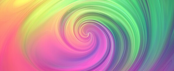 Abstract Swirling Rainbow Colors
