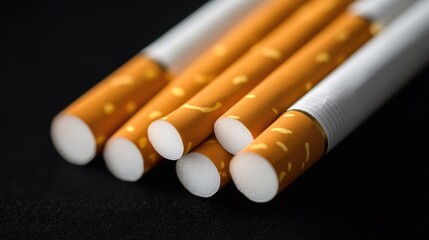 Tobacco Cigarettes Resting on a Desk