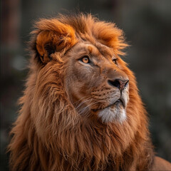 portrait of a lion