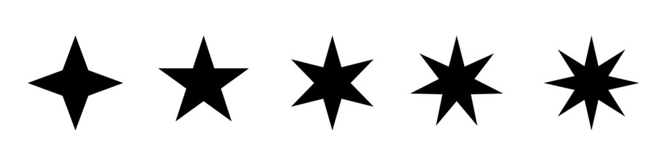 Star icon set