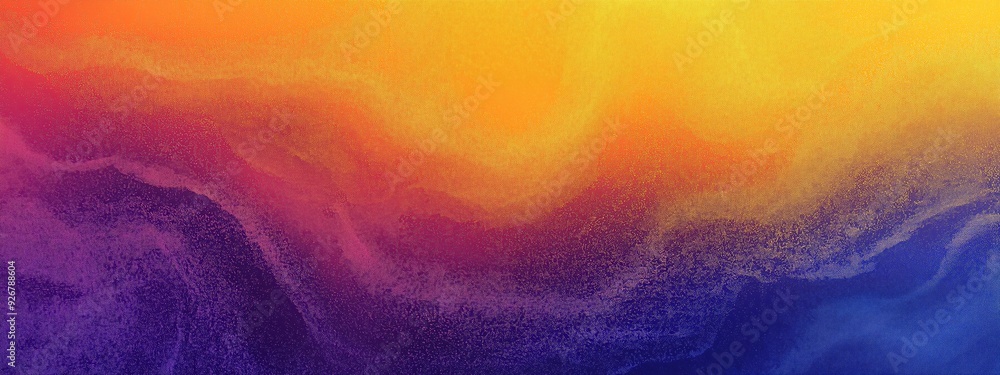 Poster abstract gradient background with warm and cool colors