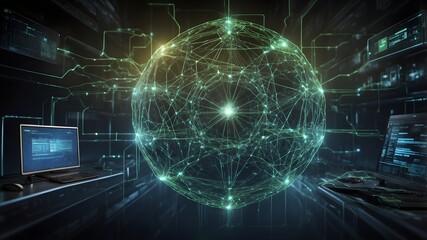 Fototapeta premium Future of Network Safety