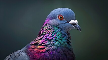 Single Pigeon on a Path in a Park