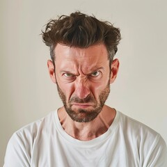 Obraz premium a man feeling angry.