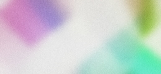 Blurred pastel background on white background with grainy texture