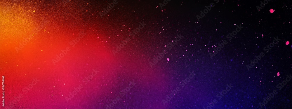 Poster abstract colorful background with glowing particles