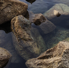 rocks in the sea