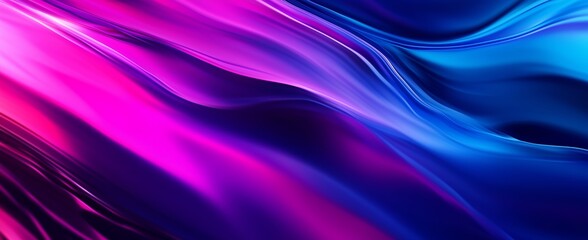 Abstract Swirls of Pink and Blue