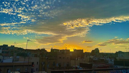 Atardecer de un cielo