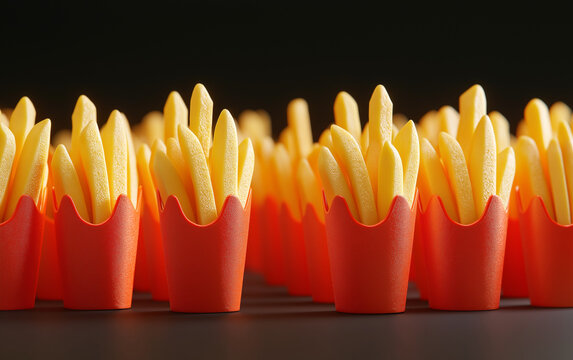 French Fries Organized as Soldiers
