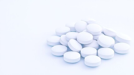 Multiple White Pills in Random Arrangement