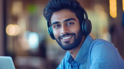 Earphones Elevate Focus in a Public Space
