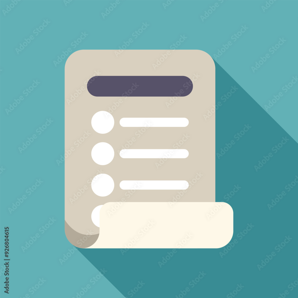 Poster this vector illustration features a clipboard holding a document with check marks, symbolizing compl