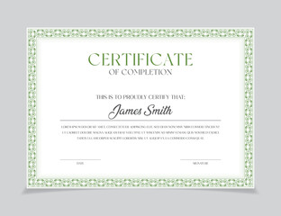 Fototapeta premium certificate template Vector blank design. diploma certificates, Business, Training Achievement Appreciation template.