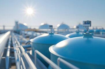 Obraz premium Energy transition, bioenergy, biogas energy