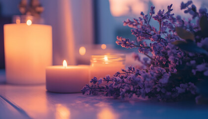  Routine with Calming Aromas and Soft Lighting