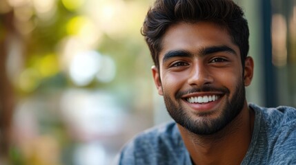 Obraz premium Smiling Young Man