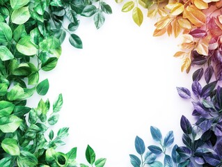 Vibrant Leaf Wall Decor - Nature-Inspired Art Print