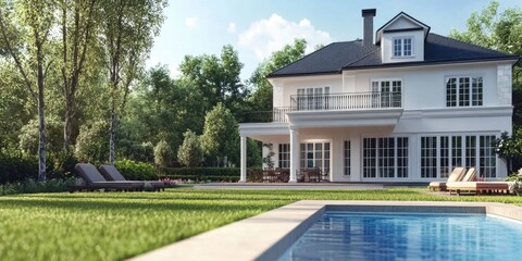 Elegant Modern Pool House