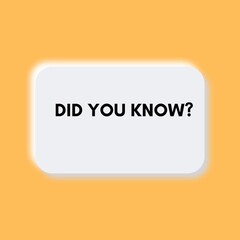 Did You Know Blank Templates
completely editable and completely customizable 