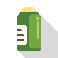 Green deodorant stick ensuring dryness and combating perspiration, offering long lasting confidence and comfort