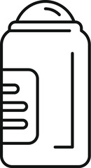 This line art icon of roll on deodorant is perfect for lifestyle, beauty, and hygiene related projects