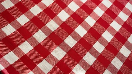 tablecloth background in red and white