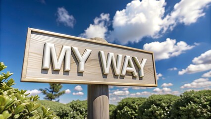 Fototapeta premium a wooden sign with the words 