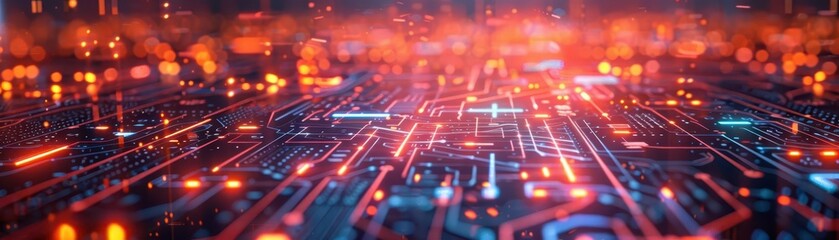 Wireframe 3D model, cyberpunk, glowing neon, futuristic