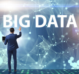 Big data concept with data mining analyst