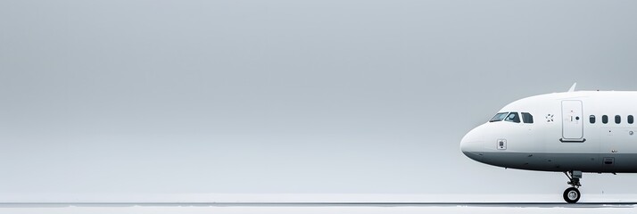 Obraz premium Close-up of a commercial passenger air jet plane 