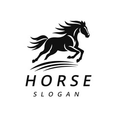 Horse Logo Stong , powerful  elegance horse logo illustration
