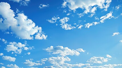 A bright blue sky with a few scattered clouds, perfect for a nature-themed background.