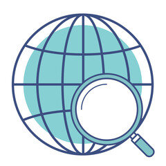 ビジネスアイコン「インターネット・検索」